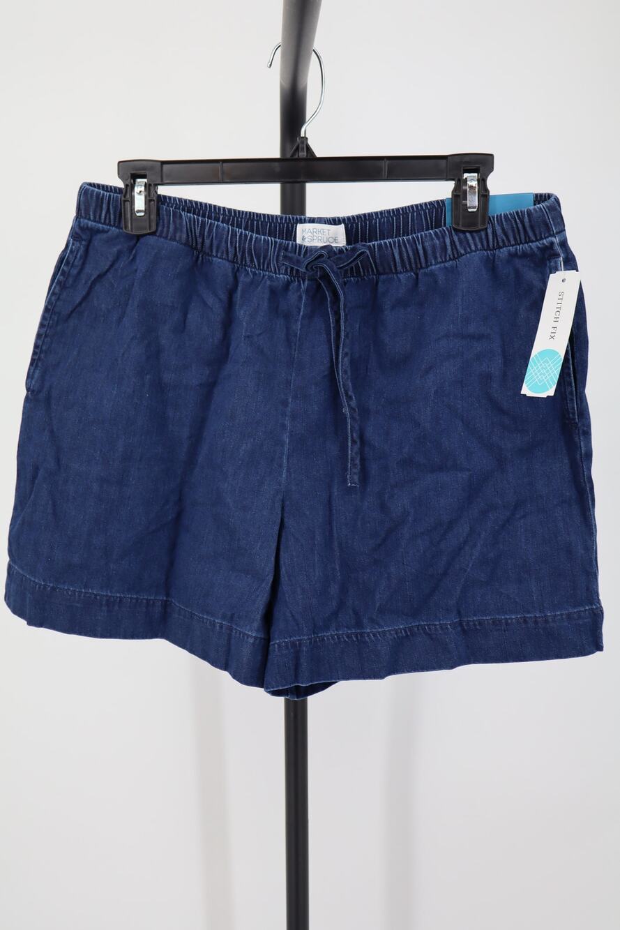 NEW Market & Spruce Adira Casual Shorts Men's Navy Blue Drawstring Size 12